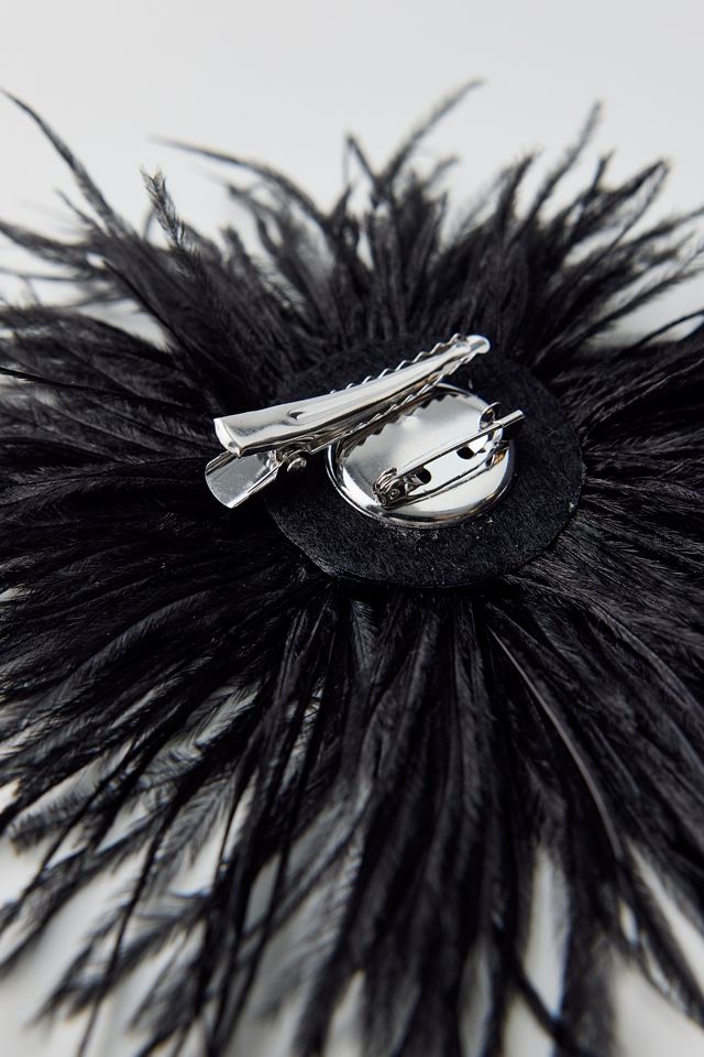 Statement Feathery Hair Clip & Brooch #1