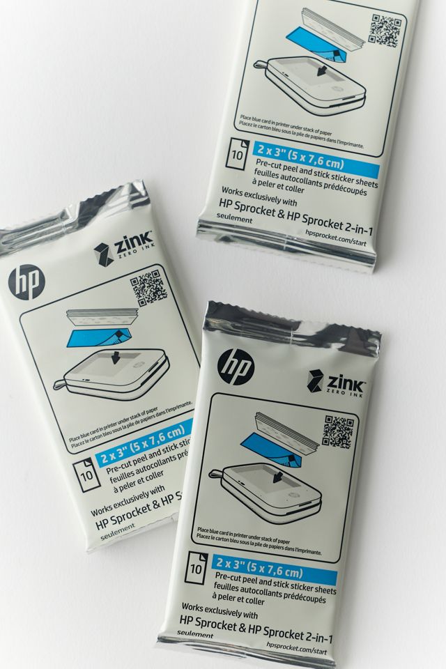 HP Sprocket 2"X3" Premium Zink Pre-Cut Sticker Photo Paper 30-Pack Refill #1