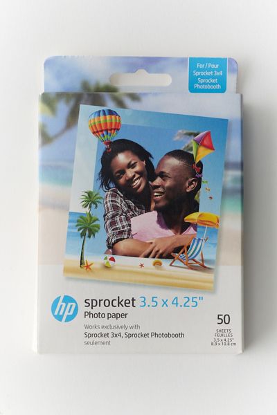 HP Sprocket 3.5"X4.25" Zink Sticky-Backed Photo Paper 50-Pack Refill