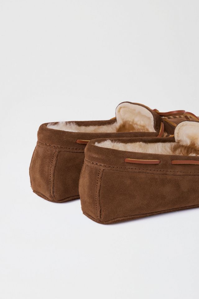 Minnetonka Suede Sheepskin Lined Softsole Slipper #4