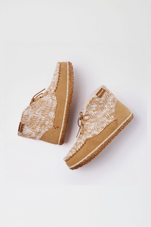 Minnetonka Torrey Lace-up Slipper Bootie #1