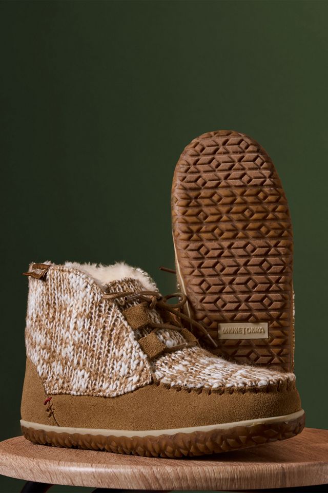 Minnetonka Torrey Lace-up Slipper Bootie #2