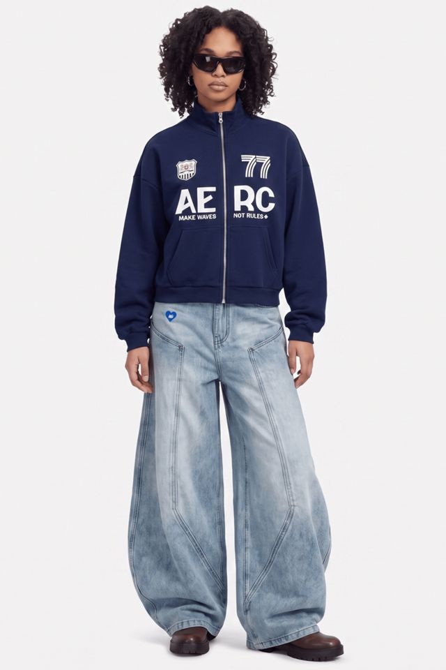 Aelfric Eden Boxy Racing 77 Zip Up Sweatshirt #1