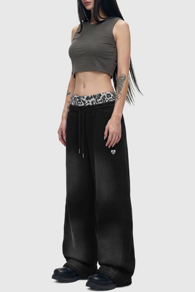 Aelfric Eden Leopard Double Waist Baggy Sweatpants #1