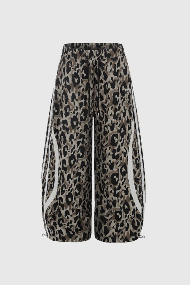 Aelfric Eden Leopard Stripe Baggy Barrel Sweatpants #3