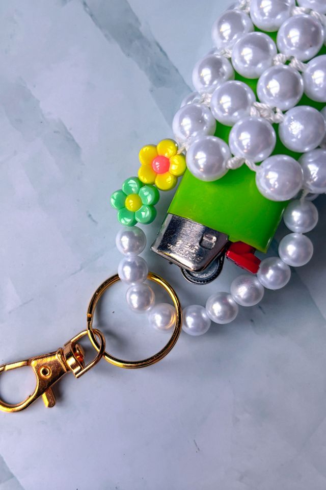 Burner Babe Pearl Lighter Bag Charm #1