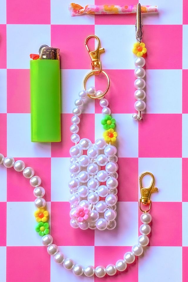 Burner Babe Pearl Lighter Bag Charm #2