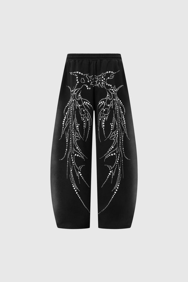Aelfric Eden Rhinestone Baggy Barrel Sweatpants #4