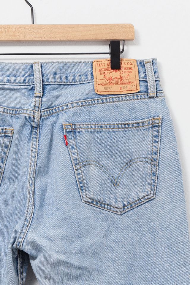 Vintage Y2K Levi’s® 505 Light Wash Distressed Denim Jeans #2