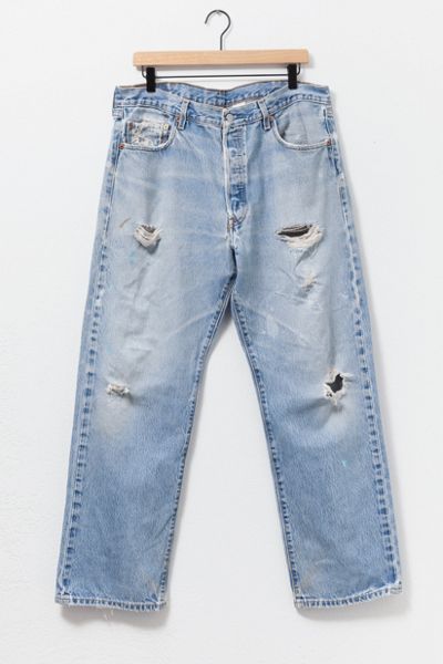 Vintage 1990s Levi’s® 501 Heavily Distressed Jeans