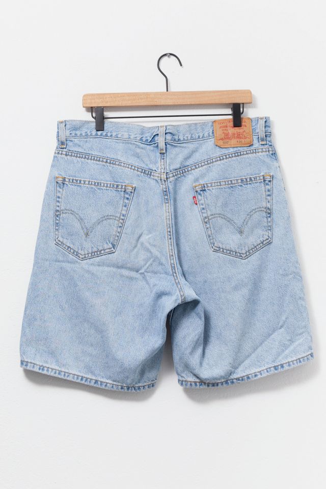 Vintage 1990s Levi’s® 550 Denim Light Wash Shorts #1