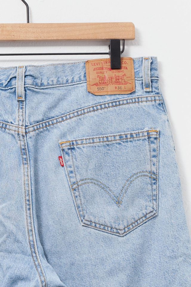 Vintage 1990s Levi’s® 550 Denim Light Wash Shorts #2