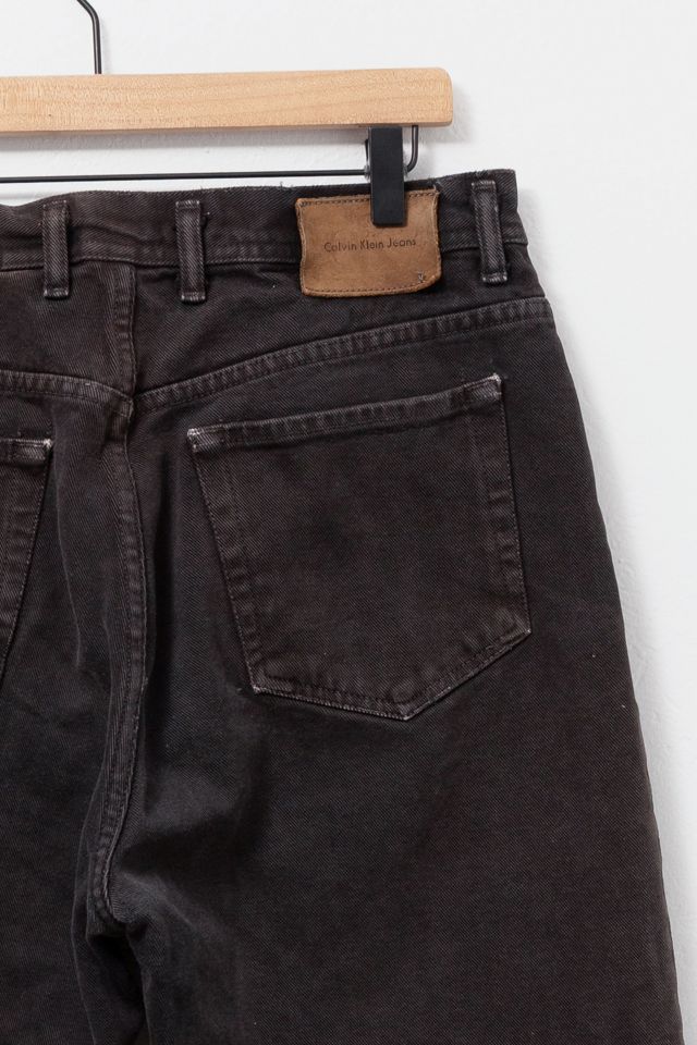 Vintage 1990s Calvin Klein Distressed Black Jeans #2