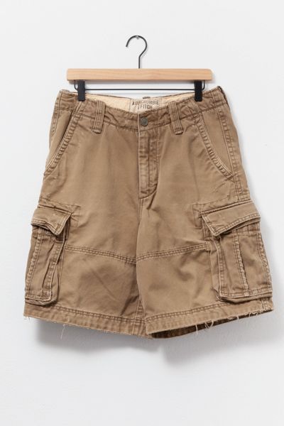 Vintage 1990s Heavyweight Brown Cotton Cargo Shorts