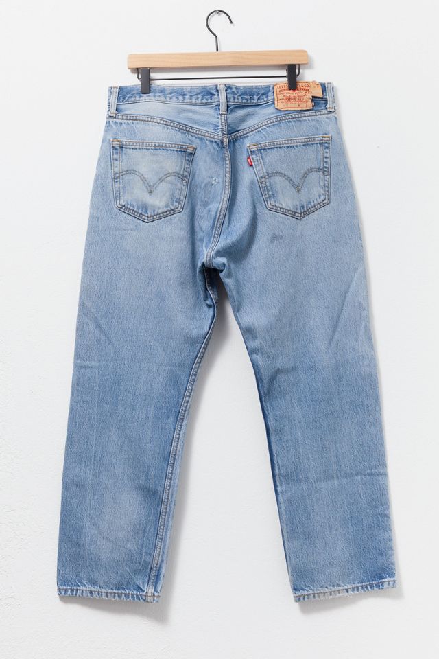 Vintage 1990s Levi’s® 501 Distressed Light Wash Denim Jeans #1