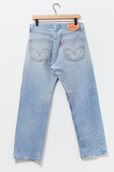 Vintage 1990s Levi’s® 501 Light Wash Distressed Denim Jeans