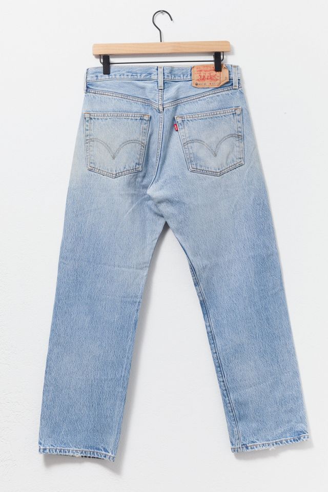 Vintage 1990s Levi’s® 501 Light Wash Distressed Denim Jeans #1