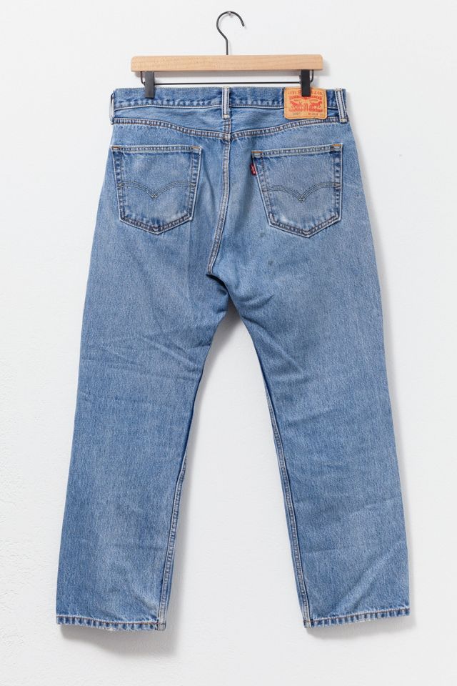 Vintage Y2K Levi’s® 505 Medium Wash Distressed Denim Jeans #1