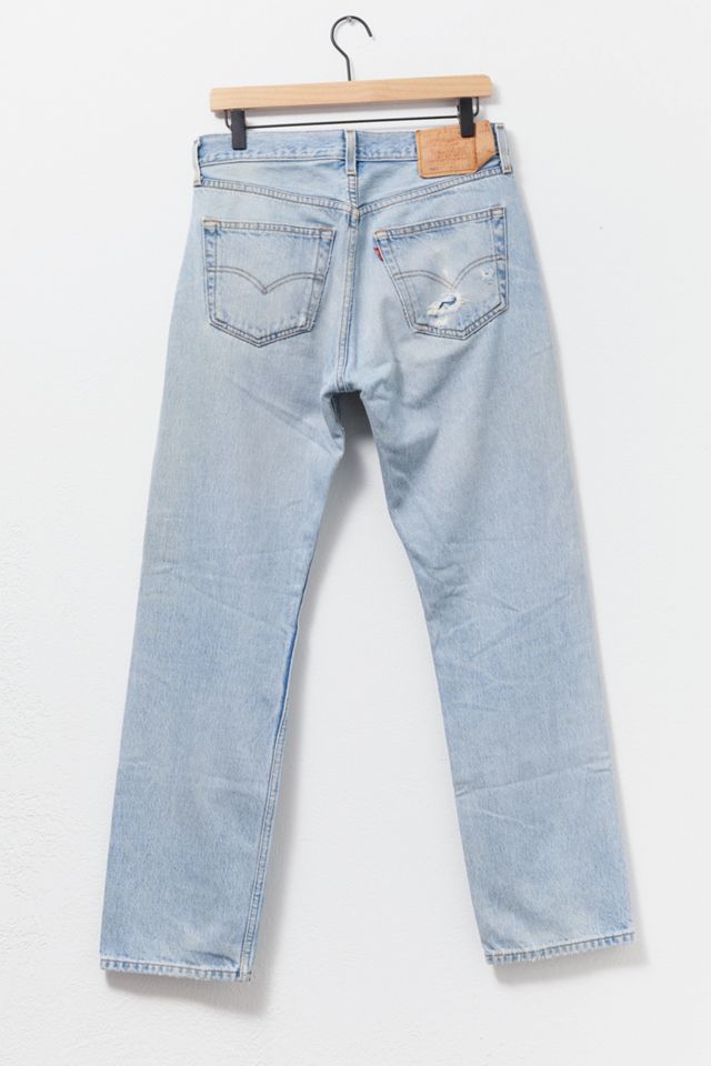 Vintage 1990s Levi’s® 501 Light Wash Distressed Denim Jeans #1