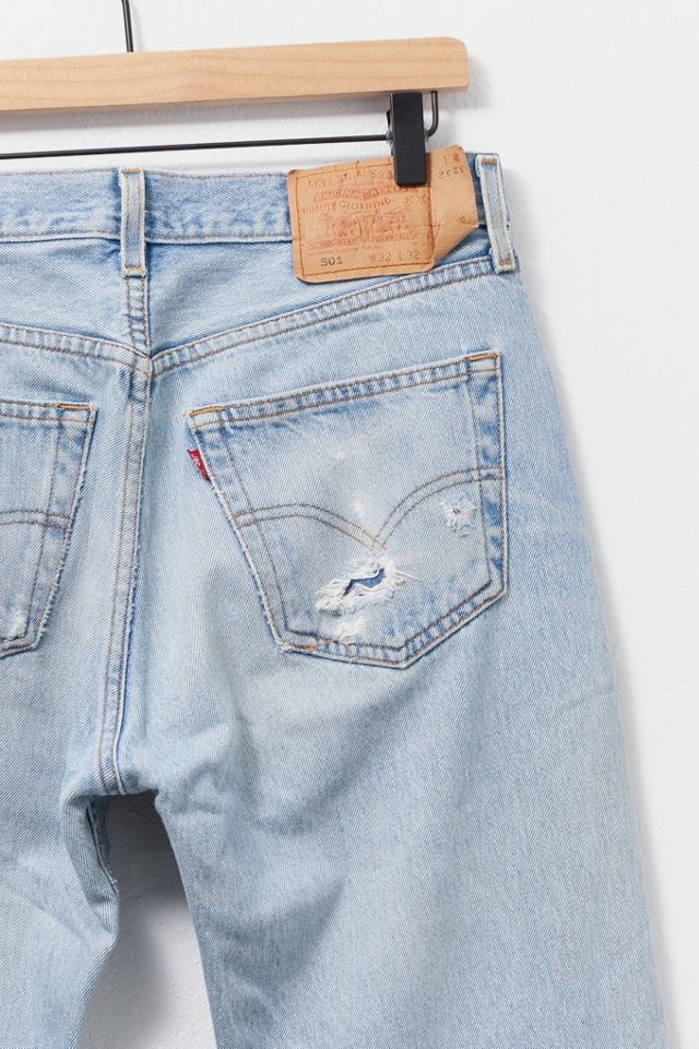 Vintage 1990s Levi’s® 501 Light Wash Distressed Denim Jeans #2