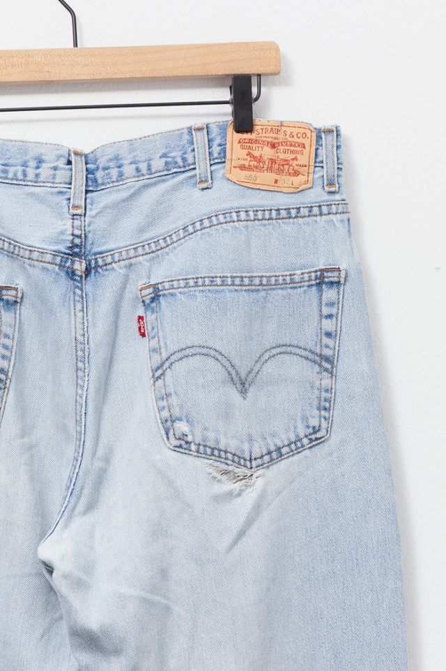 Vintage 1990s Levi’s® 550 Distressed Light Wash Denim Jeans #2