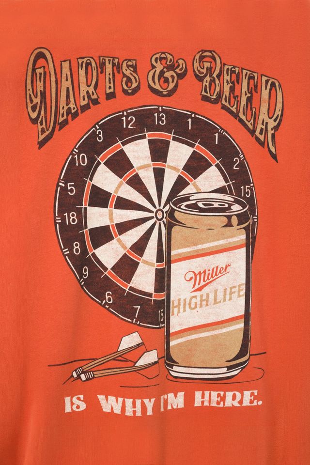 Junk Food Miller High Life Darts and Beer Vintage Tee #2