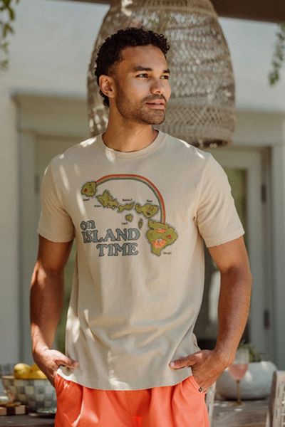Junk Food On Island Time Hawaii Vintage Tee