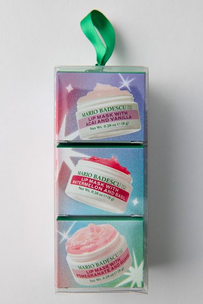 Ensemble cadeau de mini masques à lèvres Mario Badescu