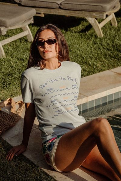 Junk Food Women's Sea You in Sicily Vintage Tee