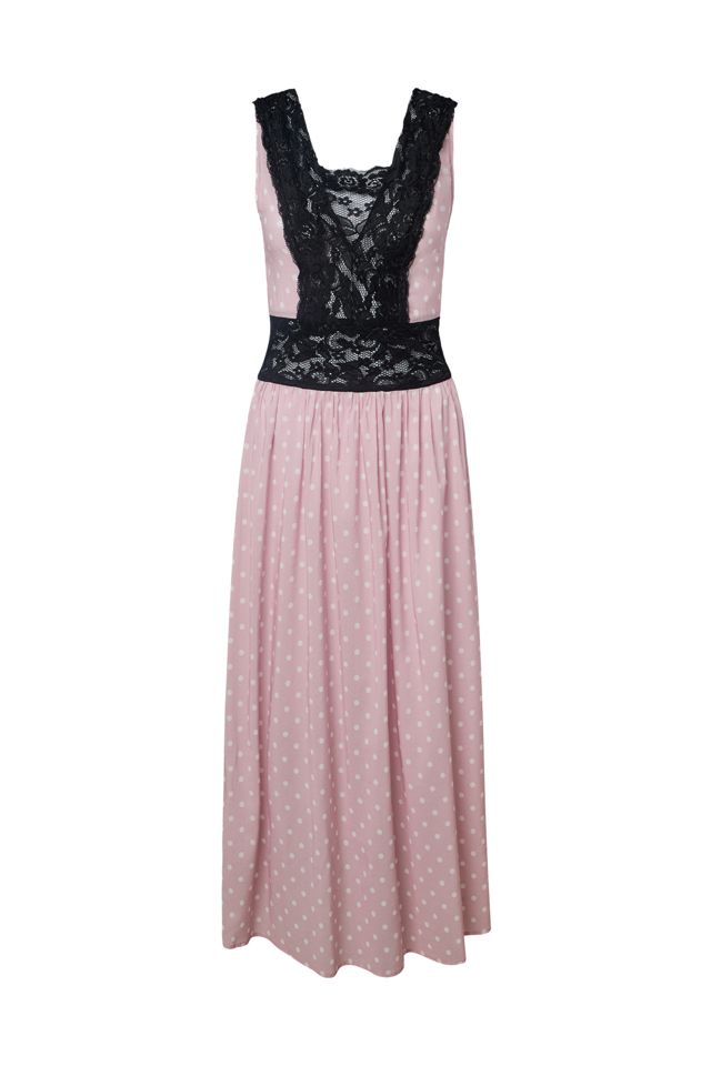 WeWoreWhat Lace Trim Baby Doll Dress #1
