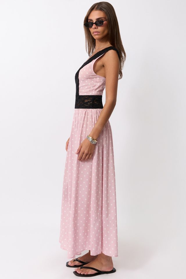 WeWoreWhat Lace Trim Baby Doll Dress #4