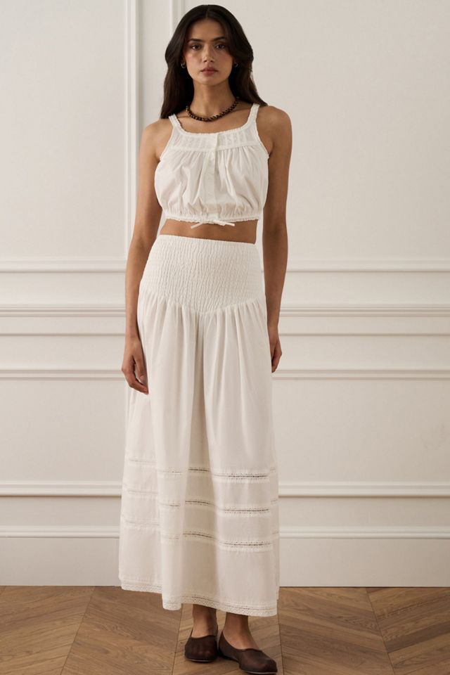 WeWoreWhat Smocked Maxi Skirt #2