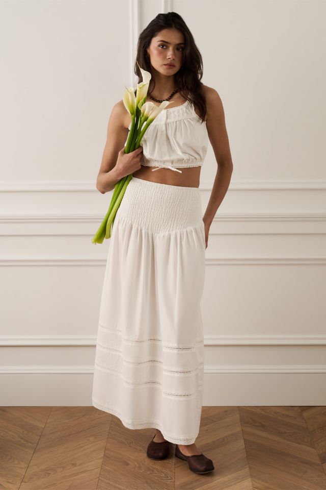 WeWoreWhat Smocked Maxi Skirt #3
