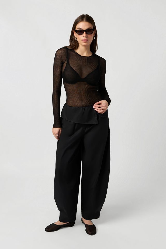 WeWoreWhat Pull On Fold Over Pant #4