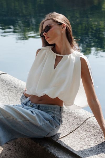 WeWoreWhat Cape Bubble Top