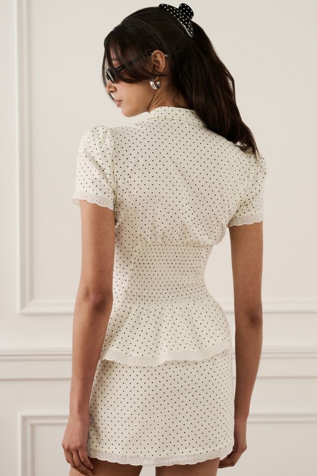 WeWoreWhat Cinched Button Up Top #3
