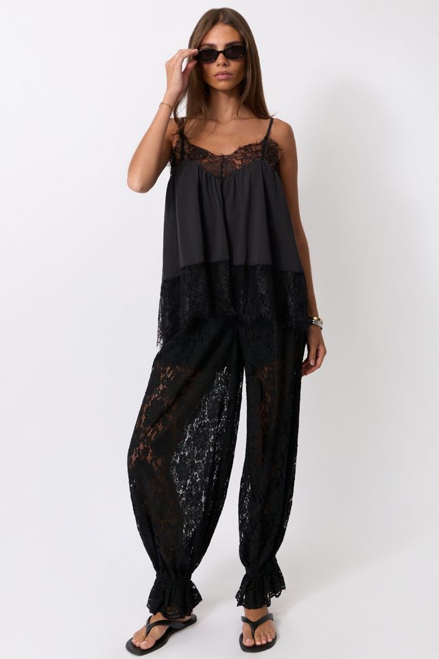 WeWoreWhat Lace Trim Cami #2