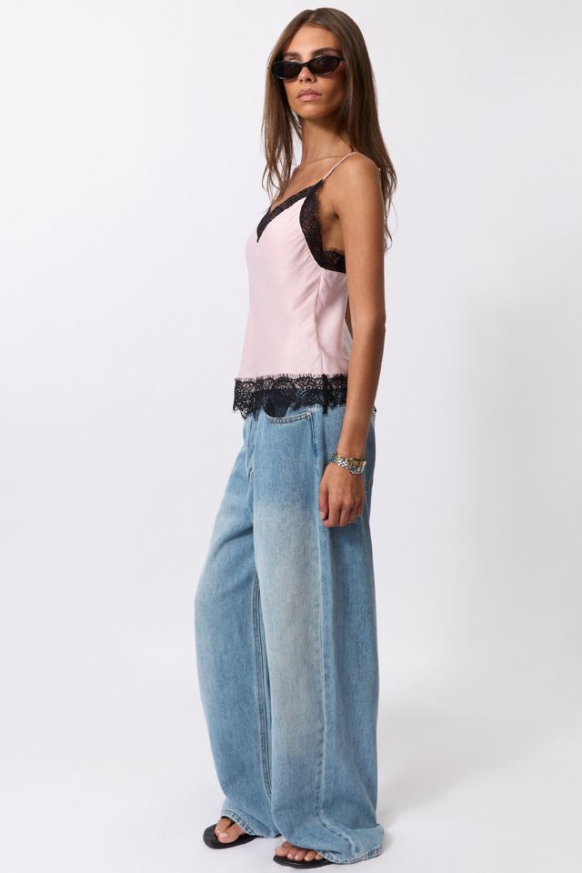 WeWoreWhat Lace Silk Cami Top #2