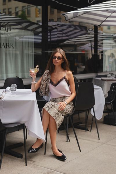 WeWoreWhat Lace Silk Cami Top