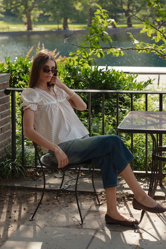 WeWoreWhat Puff Sleeve Baby Doll Top #2