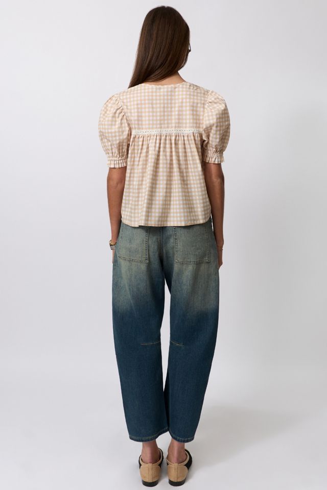 WeWoreWhat Puff Sleeve Baby Doll Top #3