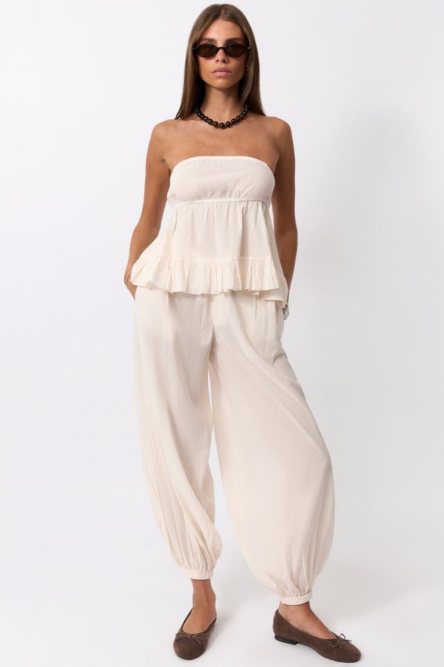 WeWoreWhat Ruched Strapless Top #1