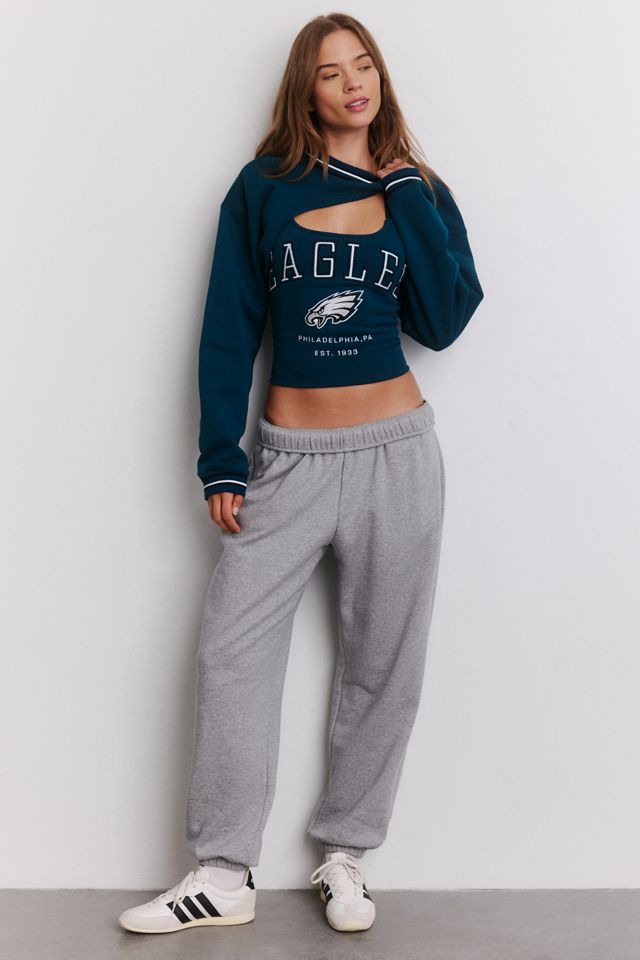 Off Season NFL Graphic Fleece Shrug Cami Set #1