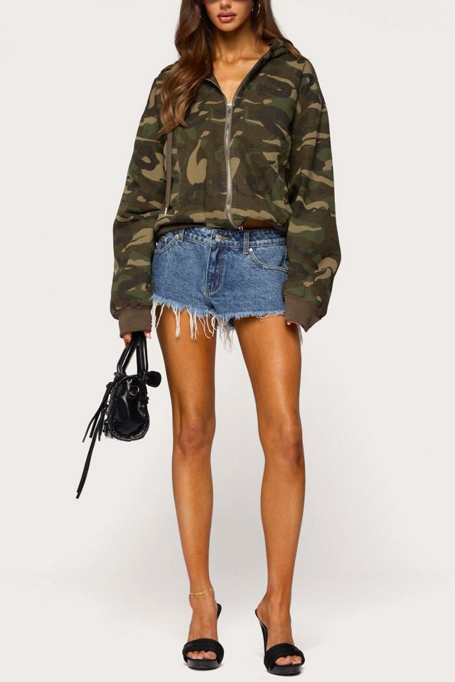 Edikted Blanche Camo Hooded Jacket #1