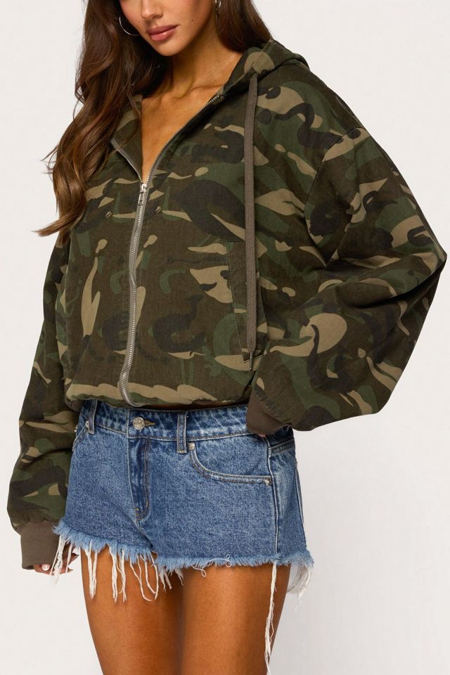 Edikted Blanche Camo Hooded Jacket #2