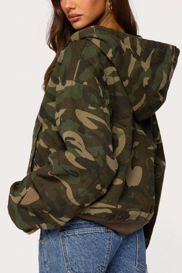 Edikted Blanche Camo Hooded Jacket #4