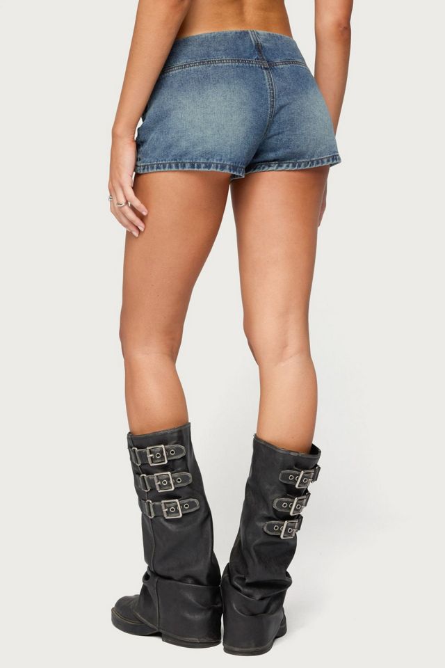 Edikted Jazzy Denim Naploeon Shorts #3