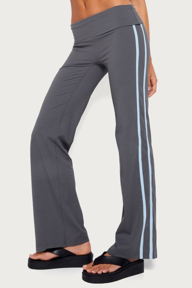 Edikted Anica Stripey Mid Rise Foldover Pants #3