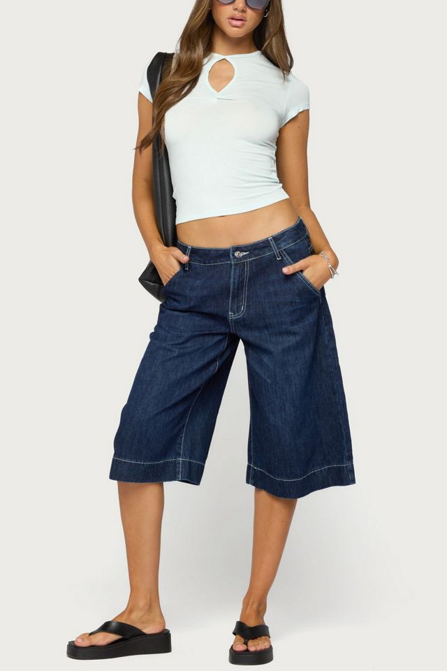 Edikted Posea Twist Keyhole Cutout T Shirt #1