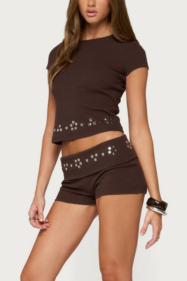 Edikted Fontey Studded Ribbed Top #3